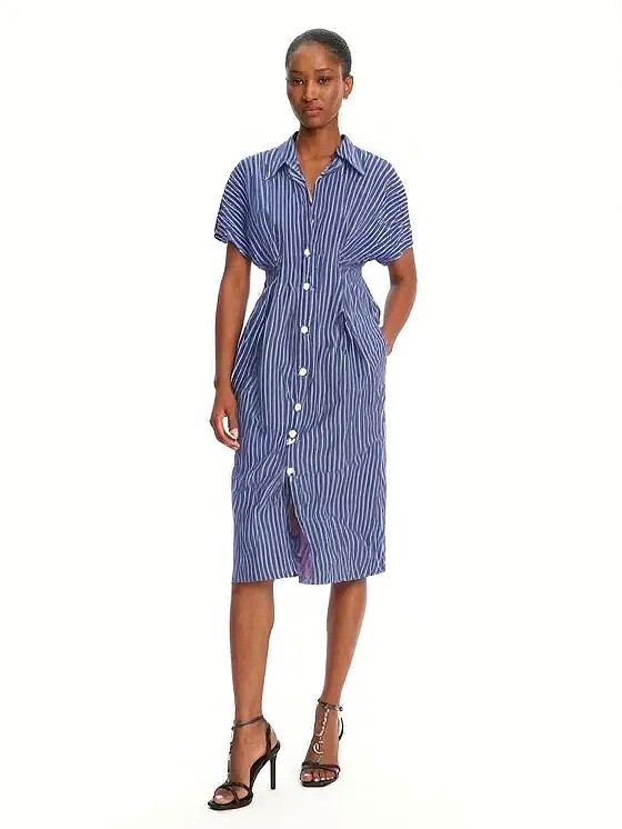 šaty košeľové pruhované Rinascimento