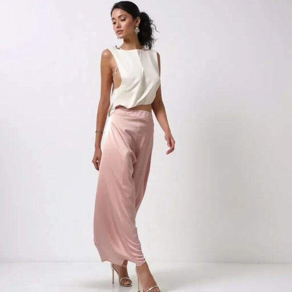 nohavice elegantné saténové Rinascimento