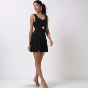 šaty krátke čierne Rinascimento