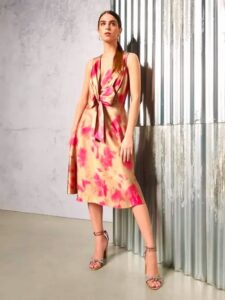 šaty s mašľou spoločenské Rinascimento