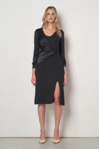 šaty elegantné čierne puzdrové Rinascimento