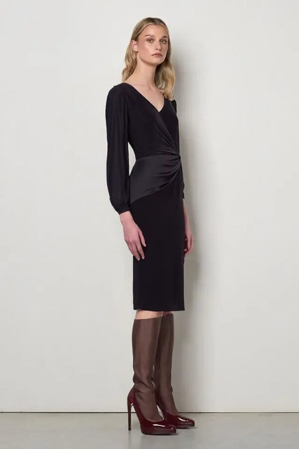 šaty elegantné čierne puzdrové Rinascimento