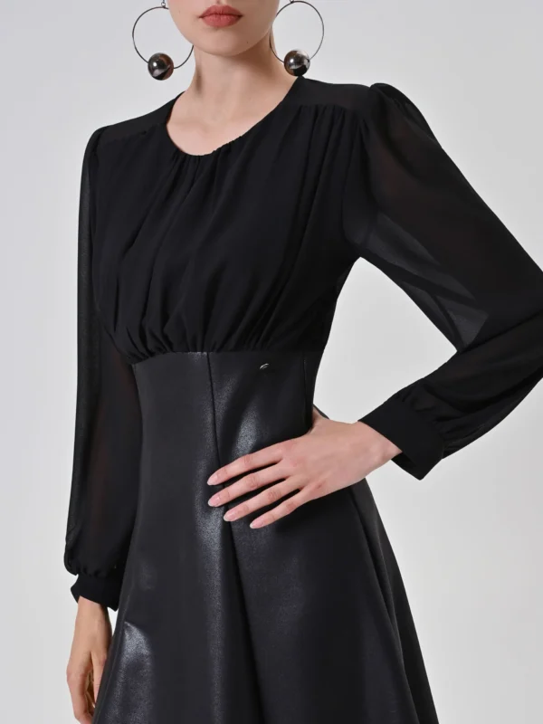 šaty koktailové čierne Rinascimento