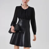 šaty koktailové čierne Rinascimento