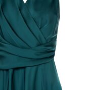 šaty so širokou pásovkou spoločenské zelené Rinascimento