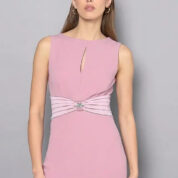 šaty so saténovou pásovkou puzdrové Rinascimento