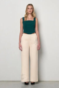 nohavice s kamienkami športové svetlé Rinascimento