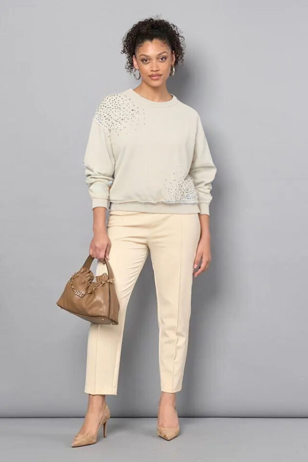 mikina s kamienkami svetlá Rinascimento