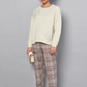 mikina s kamienkami svetlá Rinascimento