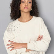 mikina s kamienkami svetlá Rinascimento