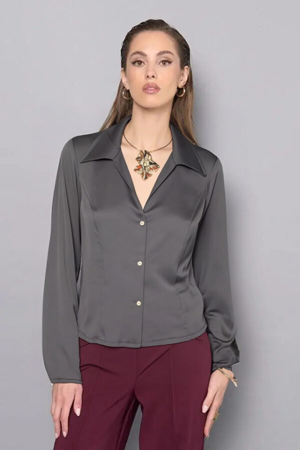 blúzka s náhrdelníkom luxusná čierna Rinascimento