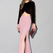 bolerko kožušinové vínovo hnedé Rinascimento