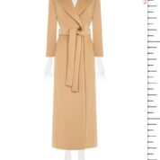 kabát maxi dlhý béžový Rinascimento