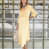 šaty elegantné žlté Rinascimento