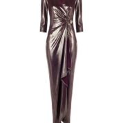 šat extravagantné spoločenské bordó Rinascimento