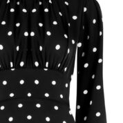 šaty s bodkami elegantné Rinascimento