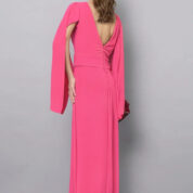 šaty spoločenské dlhé lososové Rinascimento