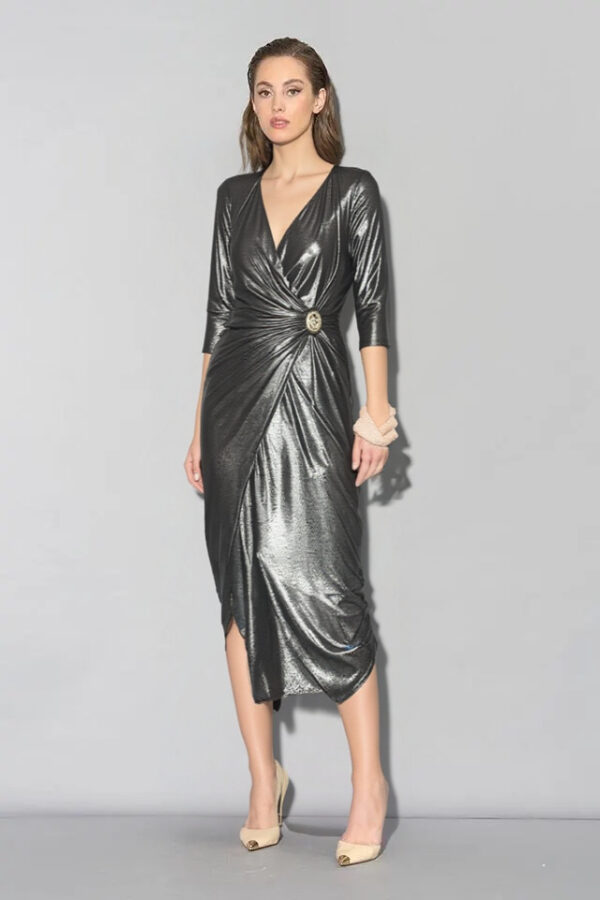 šaty extravagantné spoločenské čierne Rinascimento