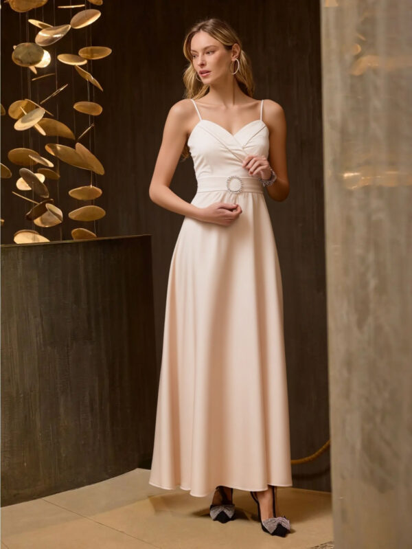 šaty dlhé spoločenské zlatisté Rinascimento