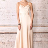 šaty dlhé spoločenské zlatisté Rinascimento