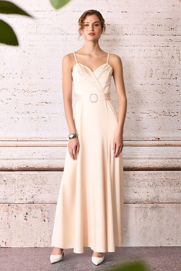 šaty dlhé spoločenské zlatisté Rinascimento