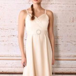 šaty dlhé spoločenské zlatisté Rinascimento