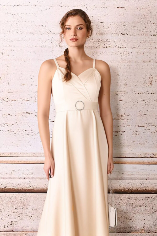 šaty dlhé spoločenské zlatisté Rinascimento