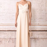 šaty dlhé spoločenské zlatisté Rinascimento