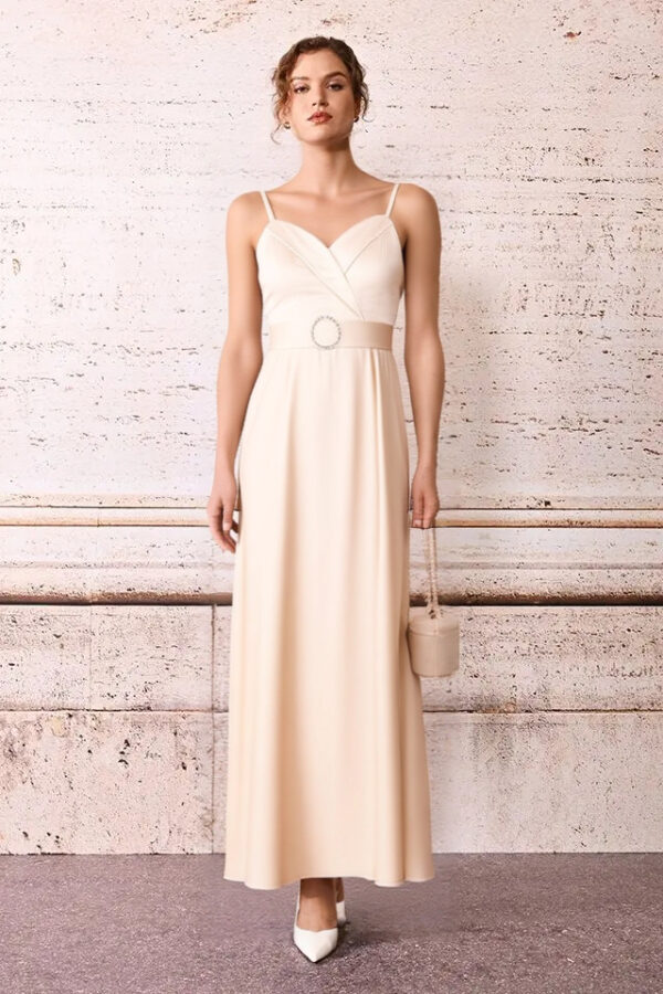 šaty dlhé spoločenské zlatisté Rinascimento