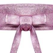 opasok kožený zavinovací ružový Rinascimento