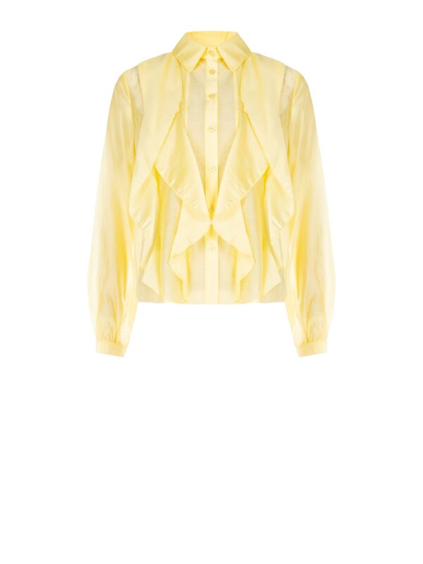 blúzka s volánmi letná smotanová Rinascimento