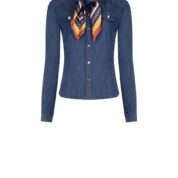 košeľa so šatkou rifľová letná Rinascimento