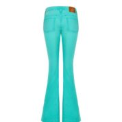 nohavice s vreckami džínsové tyrkysové Rinascimento