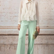 blúzka s volánmi letná smotanová Rinascimento