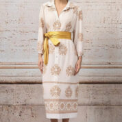 opasok kožený zavinovací zlatý Rinascimento