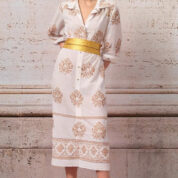 opasok kožený zavinovací zlatý Rinascimento