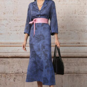 opasok kožený zavinovací ružový Rinascimento