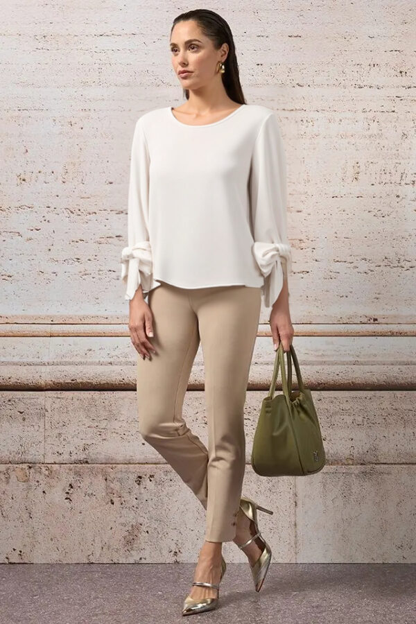 blúzka s mašľami na rukávoch svetlá Rinascimento