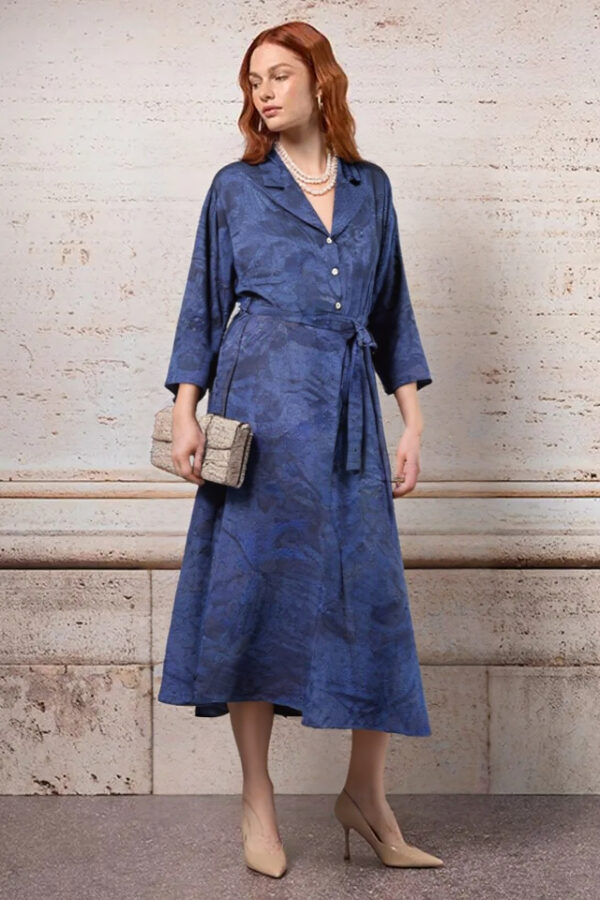 šaty s opaskom košeľové Rinascimento