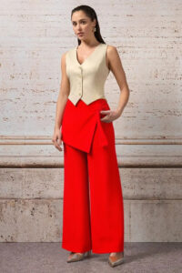 nohavice palazzo červené Rinascimento