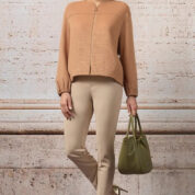 bunda bomber z imitácie jelenej kože Rinascimento