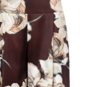 nohavice palazzo letné s kvetmi hnedé Rinascimento