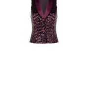 vesta s flitrami spoločenská bordó Rinascimento