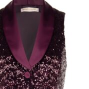 vesta s flitrami spoločenská bordó Rinascimento