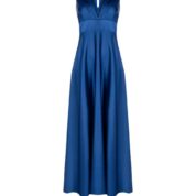 šaty dlhé spoločenské jasné modré Rinascimento