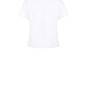 tričko s kvetmi elegantné biele Rinascimento