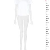 tričko s kvetmi elegantné biele Rinascimento