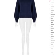 rolák voľný čierny Rinascimento - strih