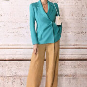 nohavice s pružnou pásovkou džínsové svetlé Rinascimento