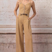 nohavice s pružnou pásovkou džínsové svetlé Rinascimento